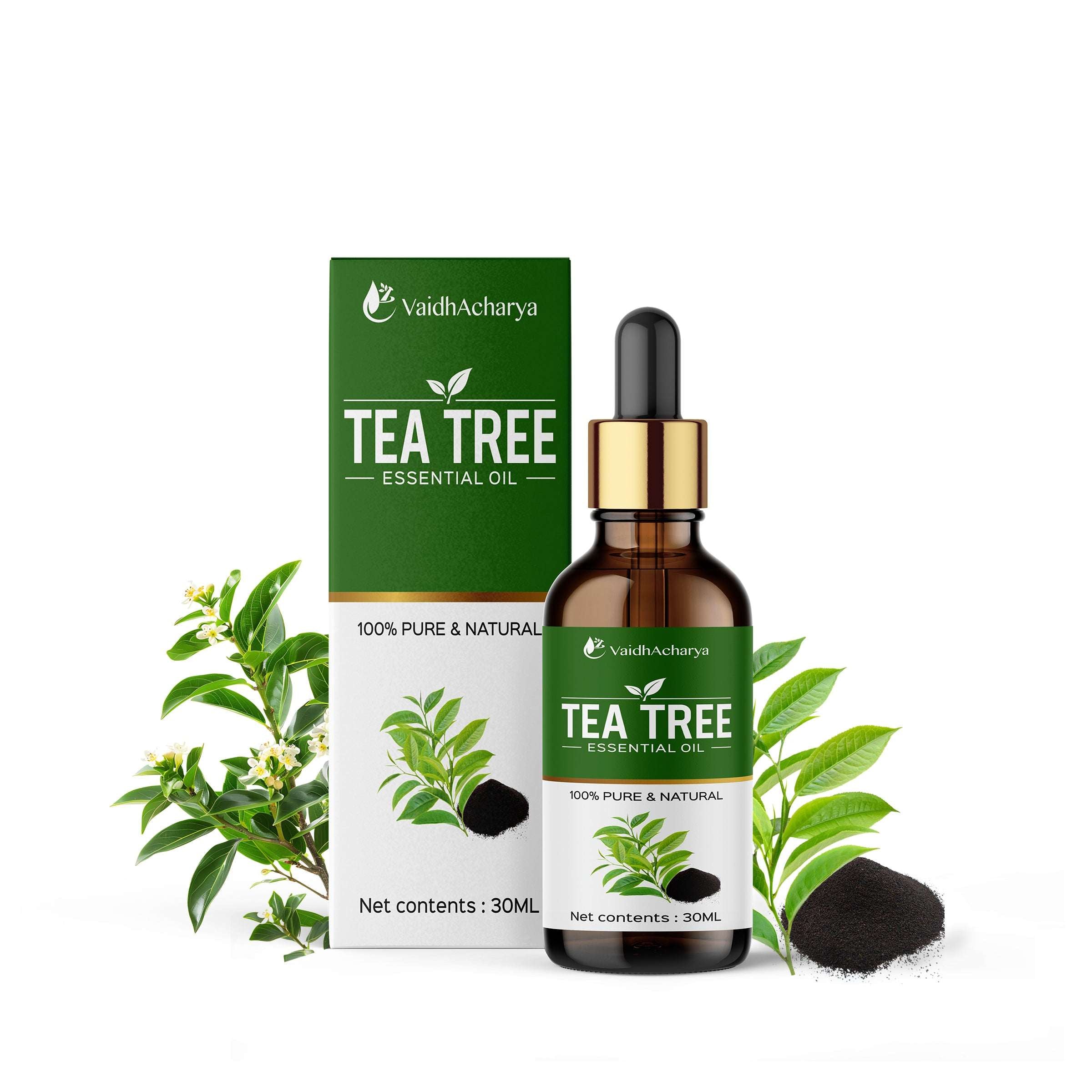 Tea Tree Essential Oil for Hair, Skin, Dandruff, Acne Care