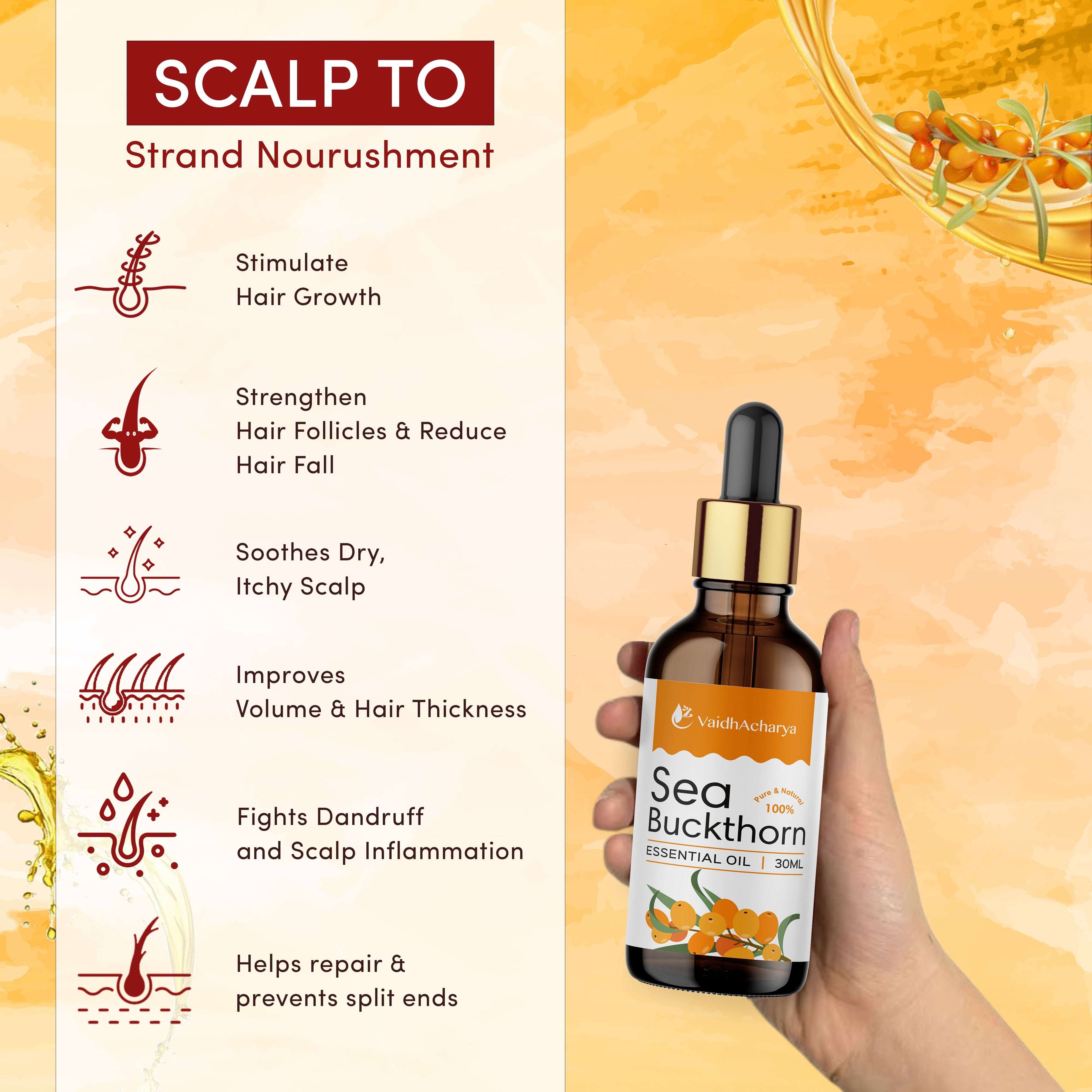 Sea Buckthorn Essential Oil | Face & Hair Nourishing Oil